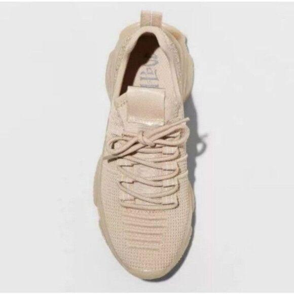 Nwt super cute trendy ladies sneakers Blush color sz 8.5 - Picture 8 of 11